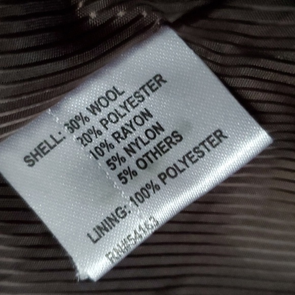 CALVIN KLEIN Wool Blend Car Coat - Picture 11 of 16